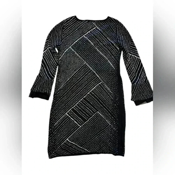 Nic+Zoe Midi  Knit Formal Long Sleeve Dress Size Small - Picture 4 of 6